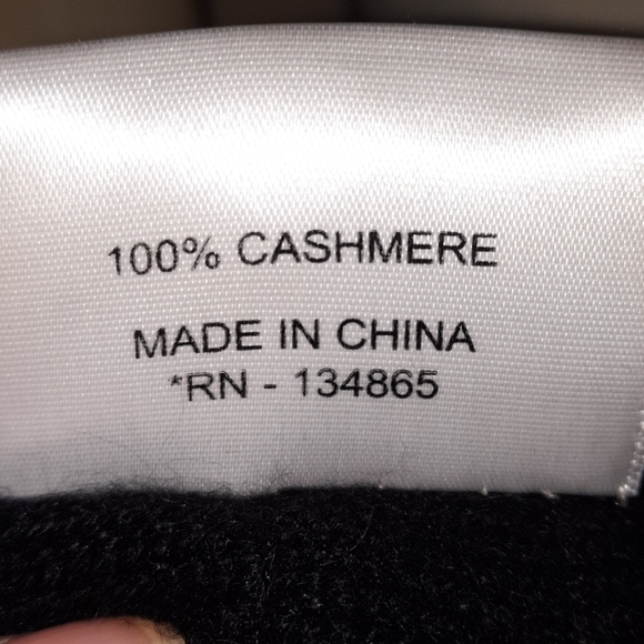 CARMEN MARC VALVO Cashmere Coat Fox & Beaver Fur Mob Wife Aesthetic Black S M - Picture 6 of 13